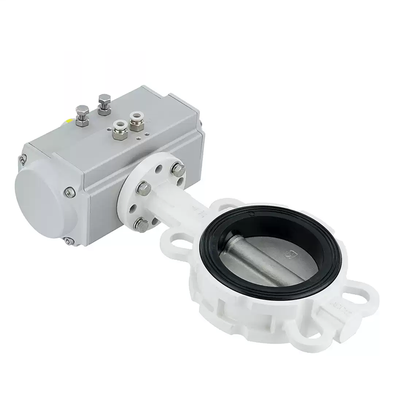 Pneumatic Aluminum Alloy Butterfly Valve with Flanged Ends